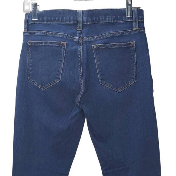 J. Crew Toothpick Y2K Slim Dark Wash Jeans Size 27 Low Rise Gorpcore Blue Denim - Picture 4 of 5